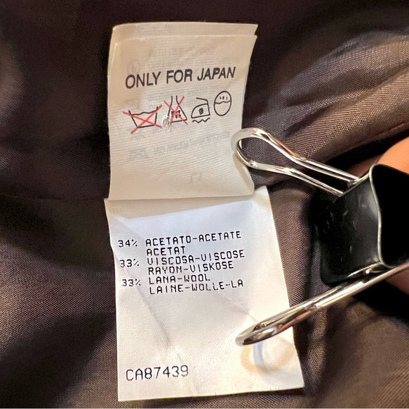 3-piece Henri Bendel 90’ Wool LONGLINE CLASSIC COAT suit set Espresso women 14 - Picture 12 of 16